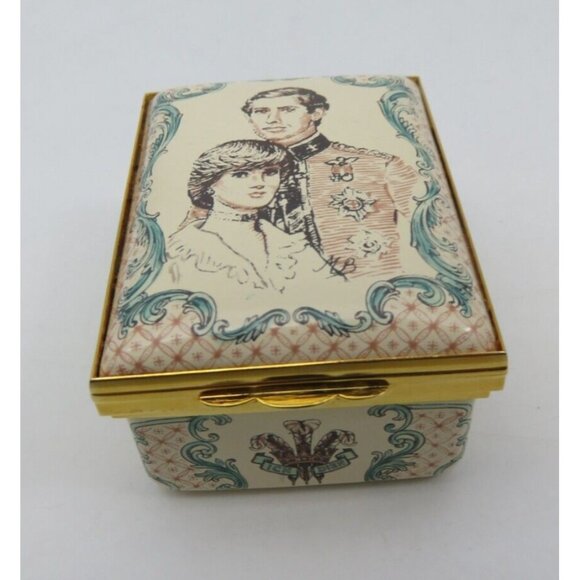 Halcyon Days Enamel Lady Diana and Prince of Wales Marriage Limited 420/1500 - Picture 3 of 10